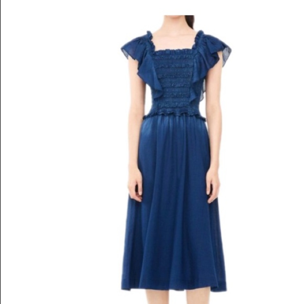 Rebecca Taylor la vie tissue denim dress size L NWT